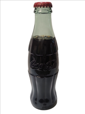 Coca-Cola Glass Contour Bottle with Red Cap Chattanooga 16 TN on Bottom